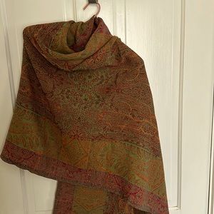 Paisley wool pashmina